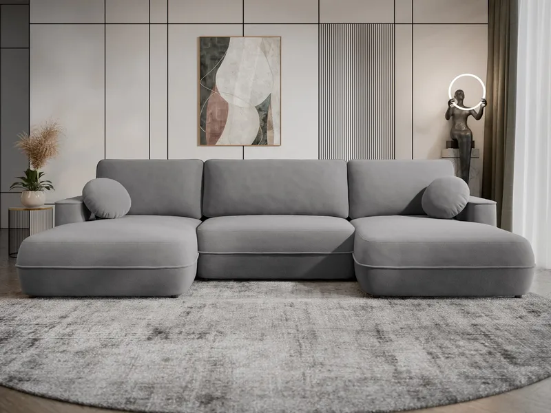 Uppland Sovesofa med dobbelt chaiselong 5-personers - Grå - Møbler - Sofaer - Sovesofaer