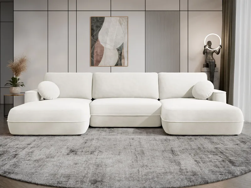 Uppland Sovesofa med dobbelt chaiselong 5-personers - Hvid - Møbler - Sofaer - Sovesofaer