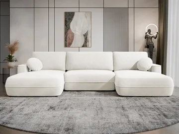 Uppland Sovesofa med dobbelt chaiselong 5-personers - Hvid - Møbler - Sofaer - Sovesofaer