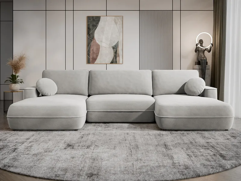 Uppland Sovesofa med dobbelt chaiselong 5-personers - Grå - Møbler - Sofaer - Sovesofaer