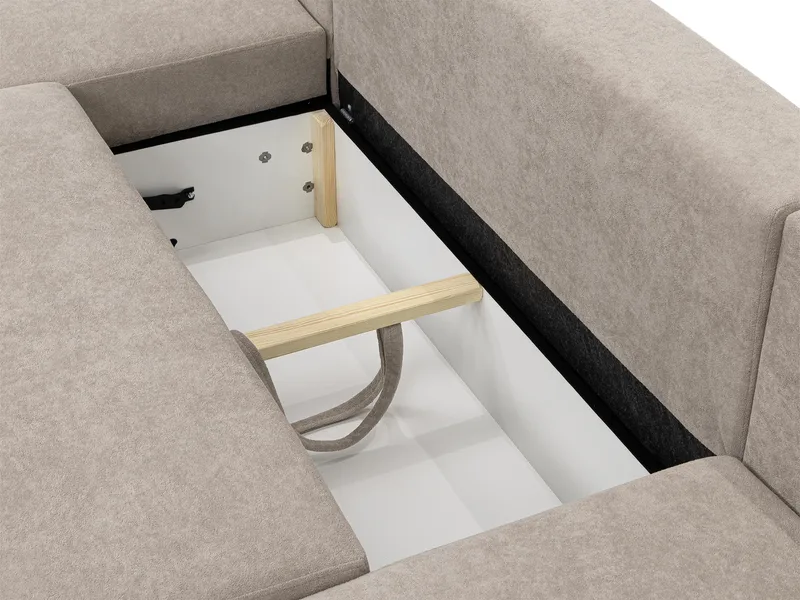 Uppland Sovesofa med dobbelt chaiselong 5-personers - Beige - Møbler - Sofaer - Sovesofaer