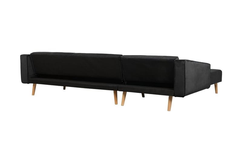 Vadso Venstre Sovesofa 100x270 cm i Fløjl - Antracit - Møbler - Sofaer - Sovesofaer