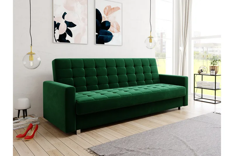 Veasna Sovesofa - Grøn - Møbler - Sofaer - Sovesofaer