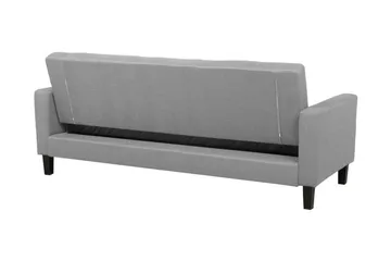 Vehkoo 3-personers Foldbar Rektangulær Sovesofa i Stof - Grå - Møbler - Sofaer - Sovesofaer