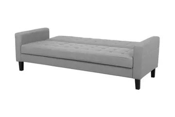Vehkoo 3-personers Foldbar Rektangulær Sovesofa i Stof - Grå - Møbler - Sofaer - Sovesofaer