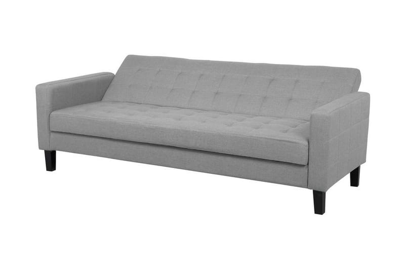 Vehkoo 3-personers Foldbar Rektangulær Sovesofa i Stof - Grå - Møbler - Sofaer - Sovesofaer