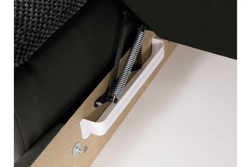 Vekerum 4-personers Hjørnesovesofa - Rød / sort - Møbler - Sofaer - Sovesofaer