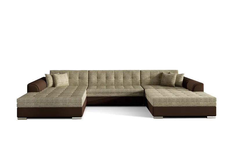 Ventolia hjørnesovesofa - Beige/Brun - Møbler - Sofaer - Sovesofaer