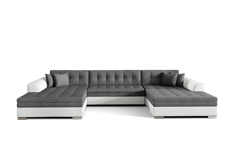 Ventolia hjørnesovesofa, Grå/Hvid