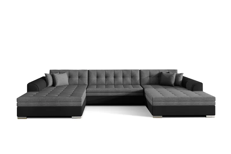 Ventolia hjørnesovesofa - Grå/Sort - Møbler - Sofaer - Sovesofaer