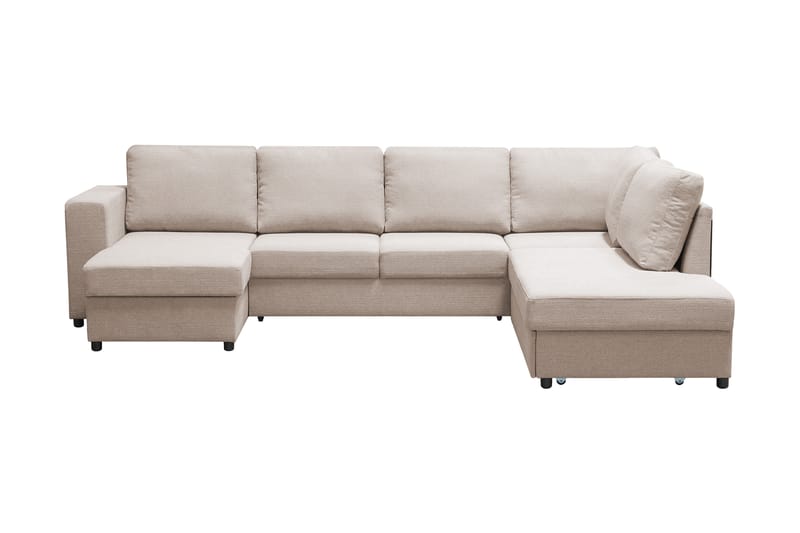 Verona U-Sovesofa Højre - Beige - Sovesofaer - Sovesofa chaiselong