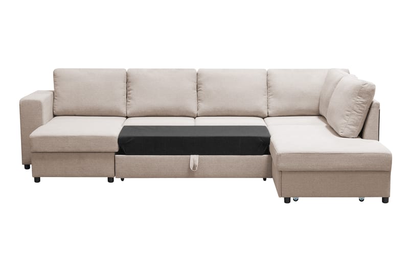 Verona U-Sovesofa Højre - Beige - Sovesofaer - Sovesofa chaiselong