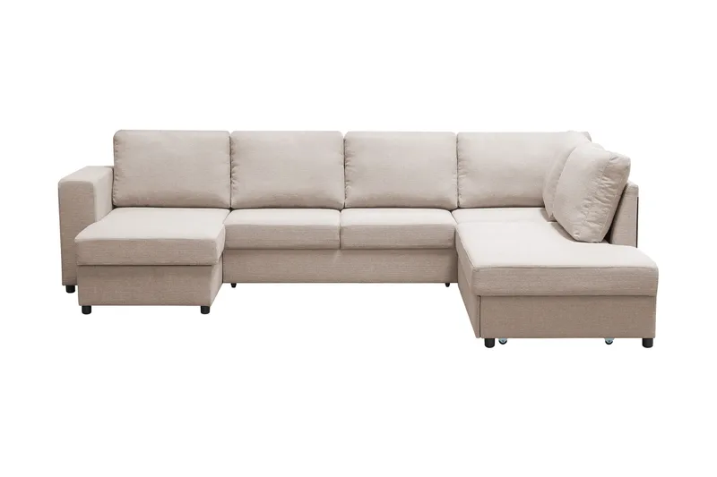 Verona U-Sovesofa Højre - Beige - Møbler - Sofaer - Sovesofaer