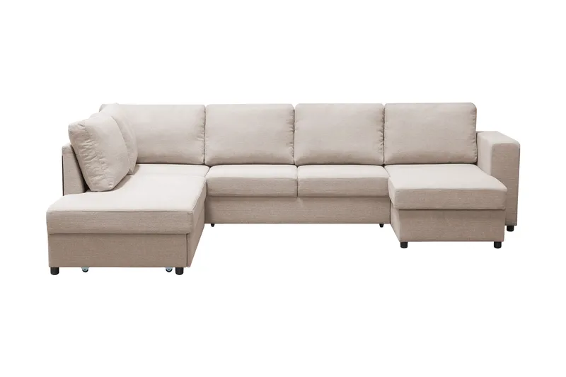 Verona U-Sovesofa Venstre - Beige - Møbler - Sofaer - Sovesofaer