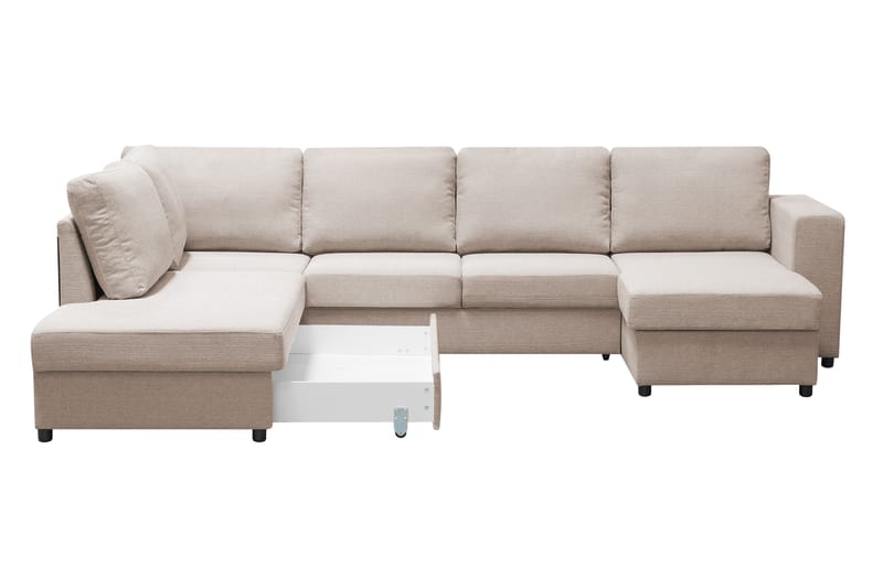 Verona U-Sovesofa Venstre - Beige - Sovesofaer - Sovesofa chaiselong