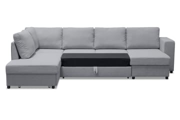 Verona U-Sovesofa Venstre - Lysegrå - Møbler - Sofaer - Sovesofaer