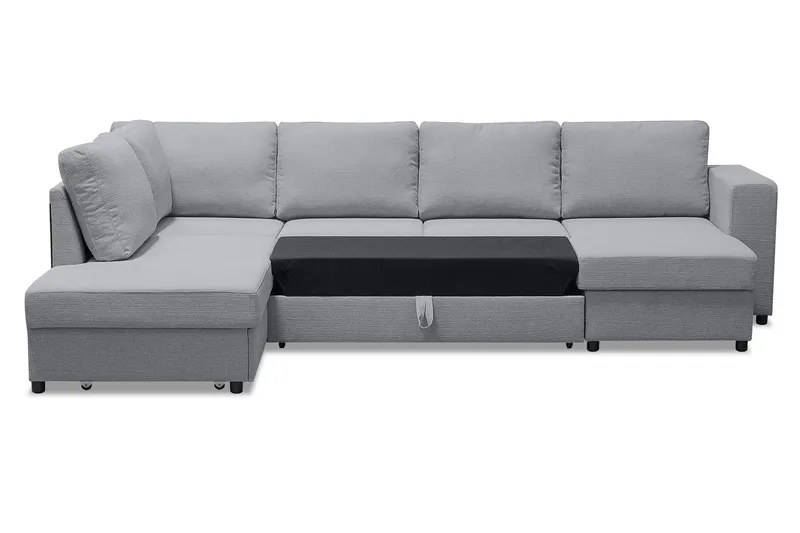 Verona U-Sovesofa Venstre - Lysegrå - Møbler - Sofaer - Sovesofaer