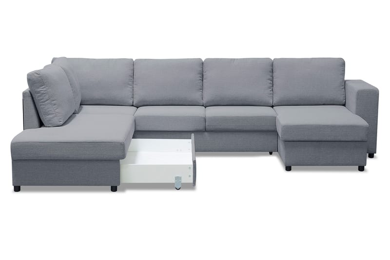 Verona U-Sovesofa Venstre - Lysegrå - Møbler - Sofaer - Sovesofaer