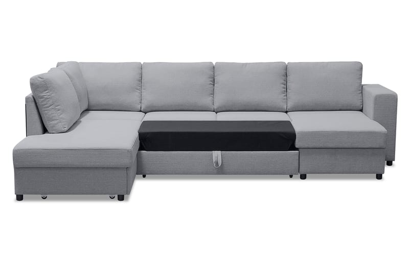 Verona U-Sovesofa Venstre - Lysegrå - Møbler - Sofaer - Sovesofaer