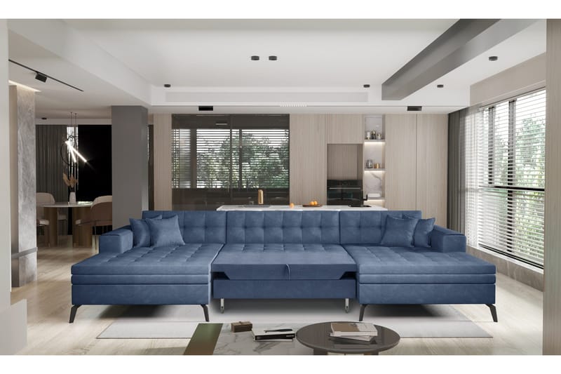 Vertizo Hjørnesofa - Turkis - Møbler - Sofaer - Sovesofaer