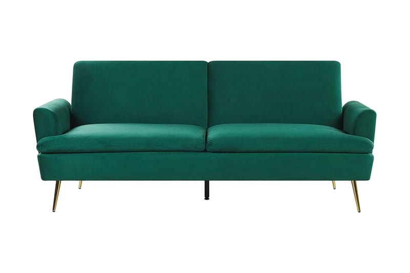 Vettre 3-Pers. Sovesofa - Velour/Mørkegrøn - Sovesofaer - 3 personers sovesofa