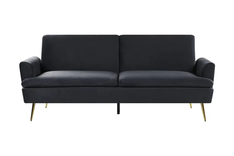 Vettre 3-Pers. Sovesofa, Velour/Sort