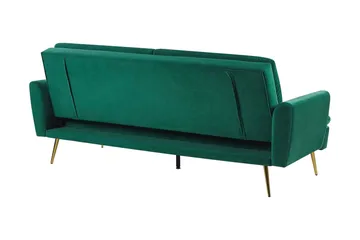 Vettre 3-Pers. Sovesofa - Velour/Mørkegrøn - Møbler - Sofaer - Sovesofaer