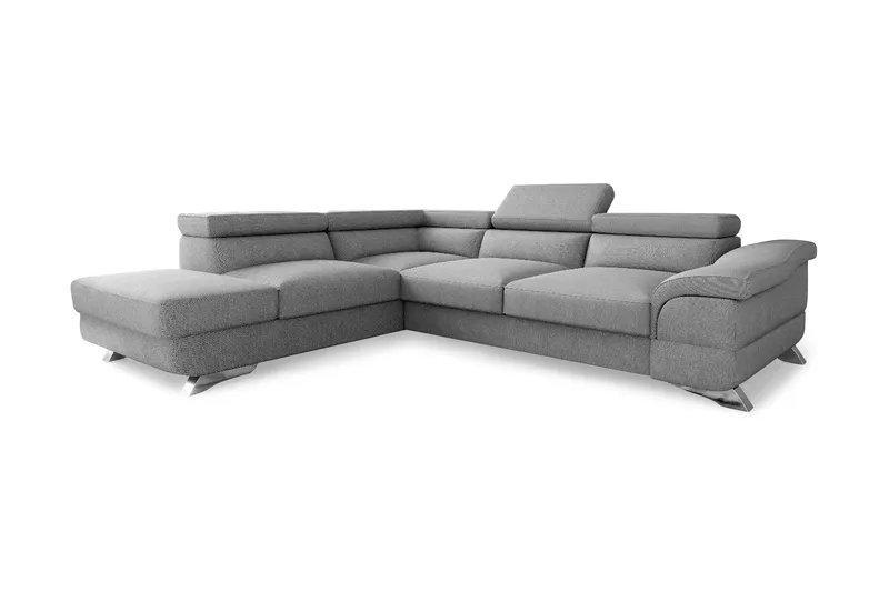 View Sovesofa 3-pers med Chaiselong Venstre, Lysegrå