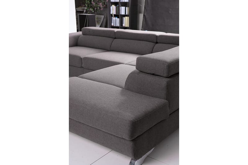 View Sovesofa 3-pers med Chaiselong Venstre - Lysegrå - Møbler - Sofaer - Sovesofaer