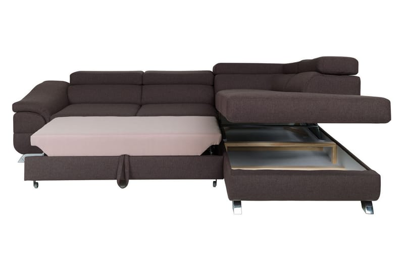 View Sovesofa 3-pers med Chaiselong Venstre - Lysegrå - Møbler - Sofaer - Sovesofaer