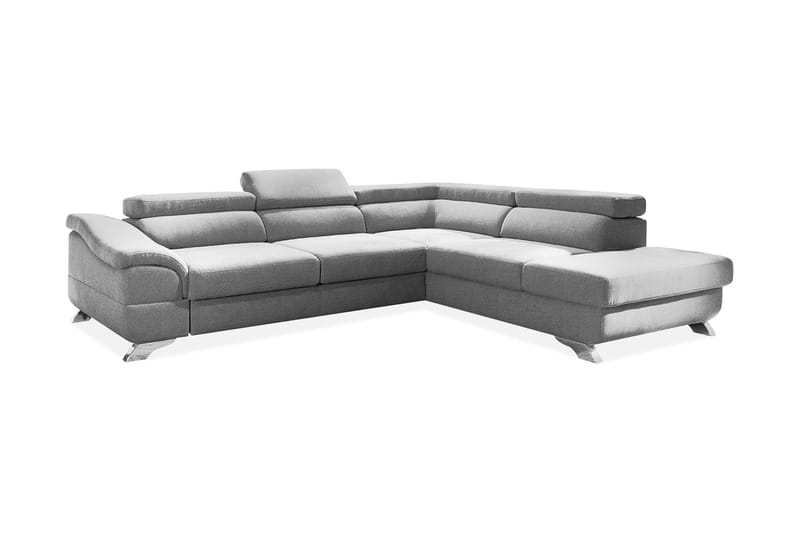 View Sovesofa 3-pers med Chaiselong Højre, Mørkegrå