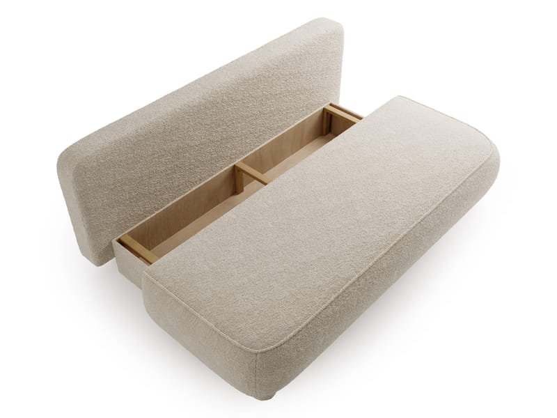 Villoruela Sovesofa 3-personers - Beige - Møbler - Sofaer - Sovesofaer