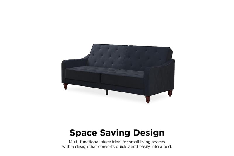 Vintage Tuftet 2-personers Sovesofa Marineblå - Novogratz - Møbler - Sofaer - Sovesofaer