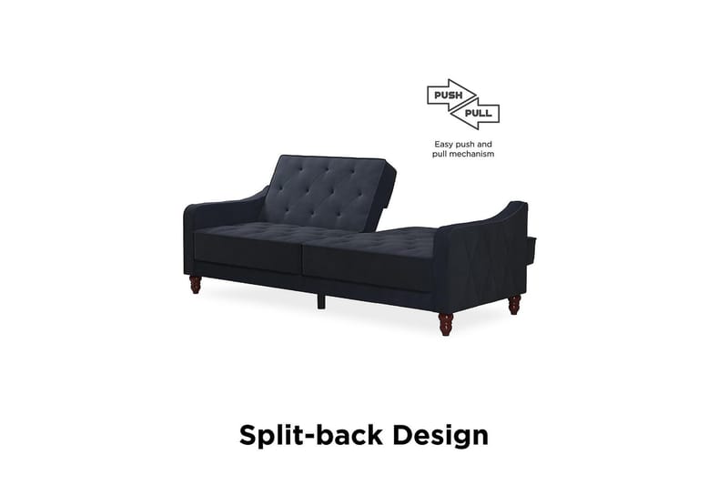 Vintage Tuftet 2-personers Sovesofa Marineblå - Novogratz - Møbler - Sofaer - Sovesofaer