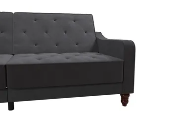 Vintage Tuftet 2-personers Sovesofa Grå - Novogratz - Møbler - Sofaer - Sovesofaer