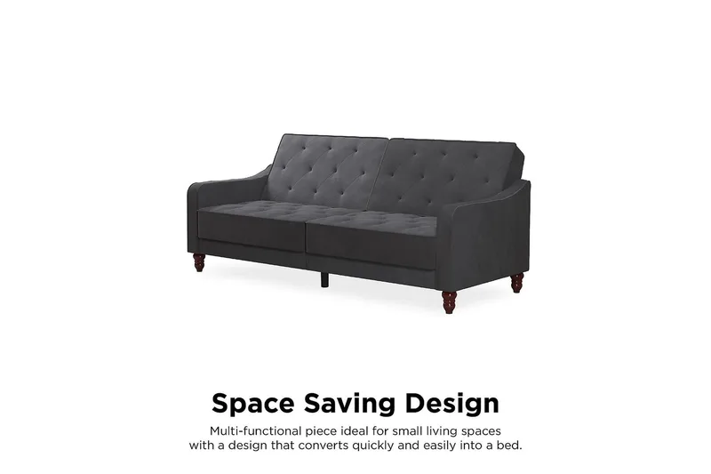 Vintage Tuftet 2-personers Sovesofa Grå - Novogratz - Møbler - Sofaer - Sovesofaer