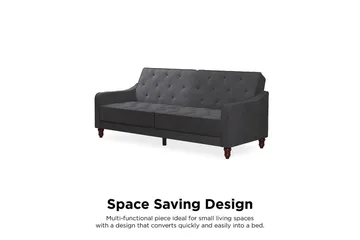 Vintage Tuftet 2-personers Sovesofa Grå - Novogratz - Møbler - Sofaer - Sovesofaer