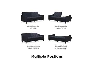 Vintage Tuftet 2-personers Sovesofa Marineblå - Novogratz - Møbler - Sofaer - Sovesofaer