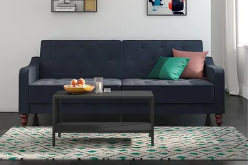 Vintage Tuftet 2-personers Sovesofa Marineblå - Novogratz - Møbler - Sofaer - Sovesofaer