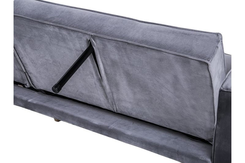 Visnes sovesofa 218 cm - Grå - Sovesofaer - 3 personers sovesofa