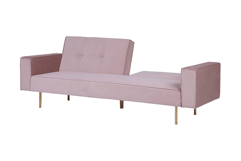 Visnes sovesofa 218 cm - Lyserød - Sovesofaer - 3 personers sovesofa