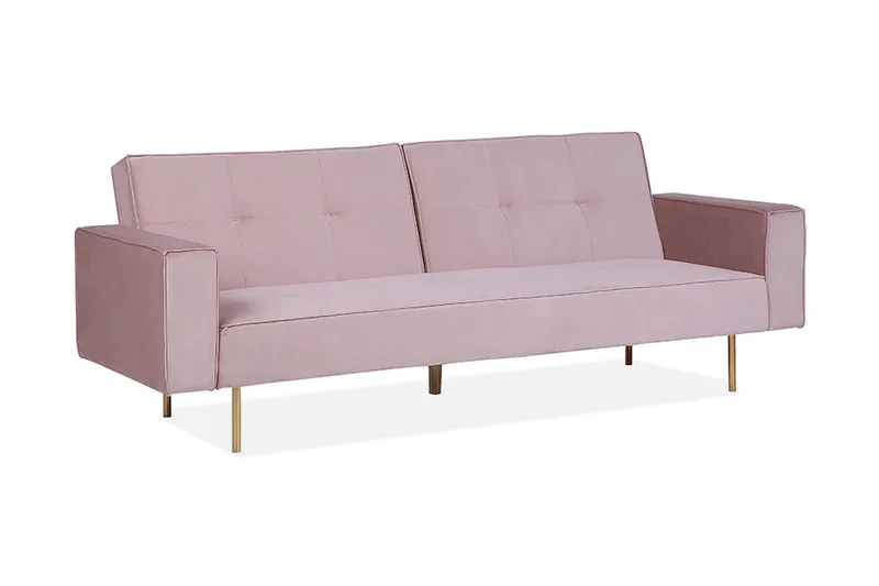 Visnes sovesofa 218 cm, Lyserød
