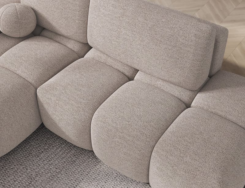 Vittario 3-personers boblende sovesofa med divan og opbevaring, venstre - Royal 18 - Møbler - Sofaer - Sovesofaer