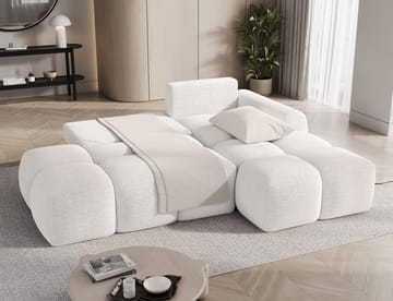 Vittario 3-personers Bubblig sovesofa med divan og opbevaring højre - Royal 01 - Møbler - Sofaer - Sovesofaer