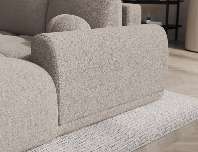 Vittario 3-personers Bubblig sovesofa med divan og opbevaring højre - Royal 18 - Møbler - Sofaer - Sovesofaer