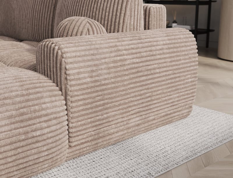 Vittario 3-personers Bubblig sovesofa med divan og opbevaring højre - Modullo 20 - Møbler - Sofaer - Sovesofaer