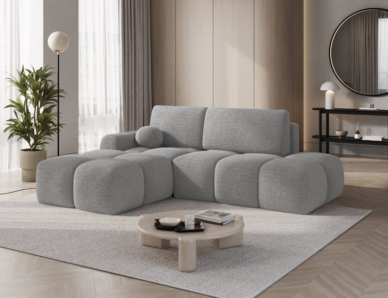 Vittario 3-personers boblende sovesofa med divan og opbevaring, venstre - Royal 04 - Møbler - Sofaer - Sovesofaer