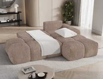 Vittario 3-personers Bubblig sovesofa med divan og opbevaring højre - Modullo 20 - Møbler - Sofaer - Sovesofaer