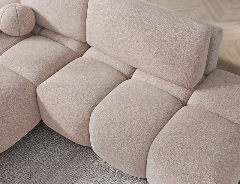 Vittario 3-personers boblende sovesofa med divan og opbevaring, venstre - Xillar 20 - Møbler - Sofaer - Sovesofaer