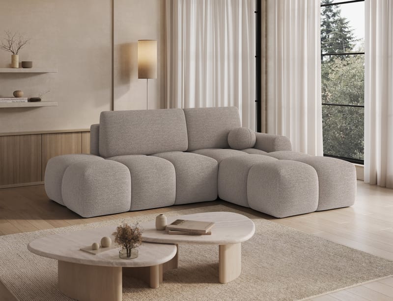 Vittario 3-personers Bubblig sovesofa med divan og opbevaring højre - Royal 18 - Møbler - Sofaer - Sovesofaer
